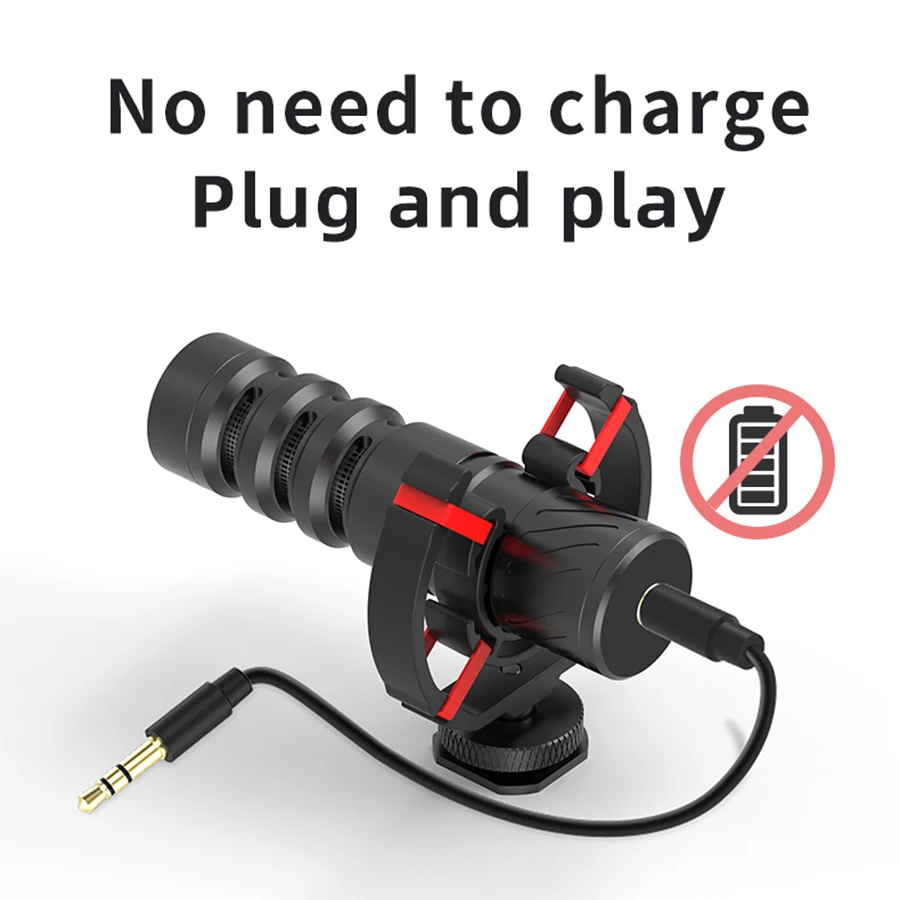 MAMEN Professional Shotgun Microphone Vlog Podcast Microfone Cardioid Pickup for Canon Nikon Camera Phone Interview Recording - Image 2