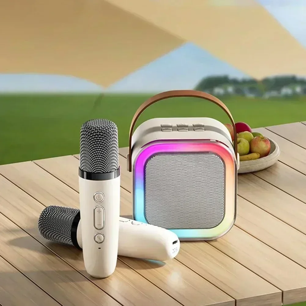 NEW Hot K12 Bluetooth Speaker Portable Home Cute Karaoke Mini Wireless Audio with Microphone K Song Family Singing Machine - Image 3