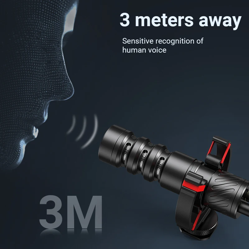MAMEN Professional Shotgun Microphone Vlog Podcast Microfone Cardioid Pickup for Canon Nikon Camera Phone Interview Recording - Image 3