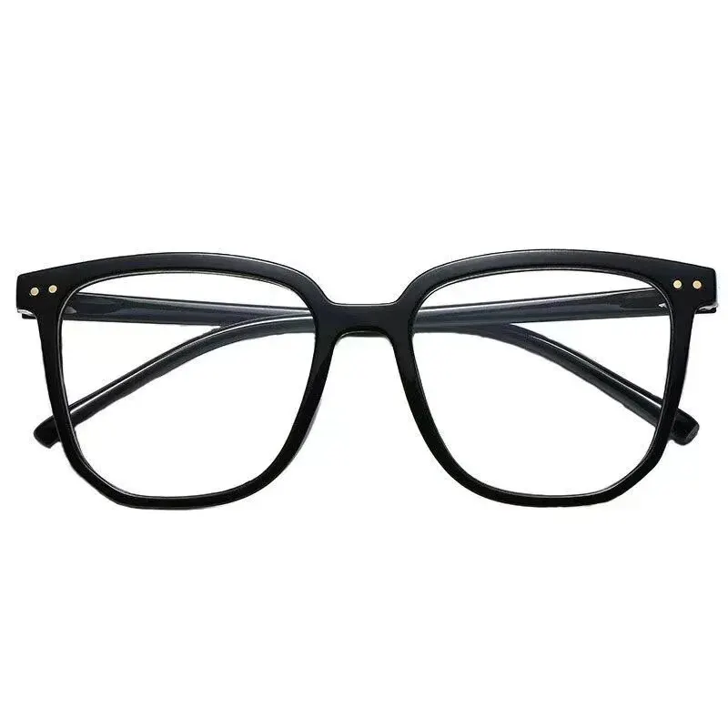 Anti-blue Light Glasses for Women with Regular Eyeglass Frame Finished Retro Flat Light Frame - Image 4