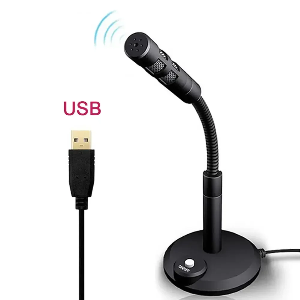 USB Desktop Microphone 3.5mm Omnidirectional PC Laptop Computer Mic for Computer Gaming Recording Chatting Singing Meeting - Image 6