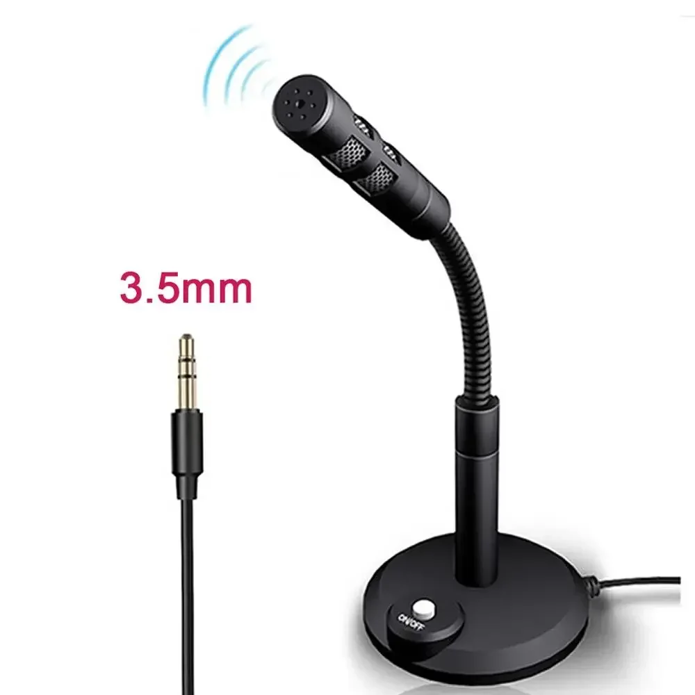 USB Desktop Microphone 3.5mm Omnidirectional PC Laptop Computer Mic for Computer Gaming Recording Chatting Singing Meeting - Image 5