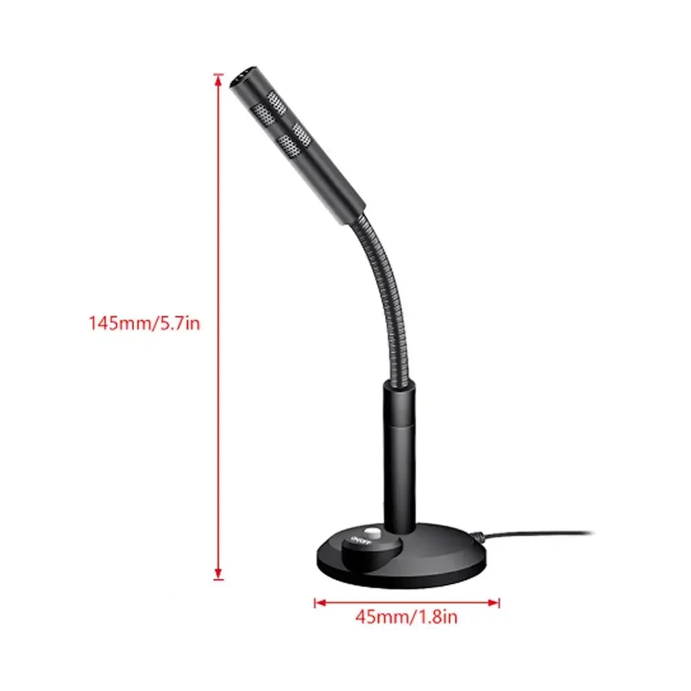 USB Desktop Microphone 3.5mm Omnidirectional PC Laptop Computer Mic for Computer Gaming Recording Chatting Singing Meeting - Image 4