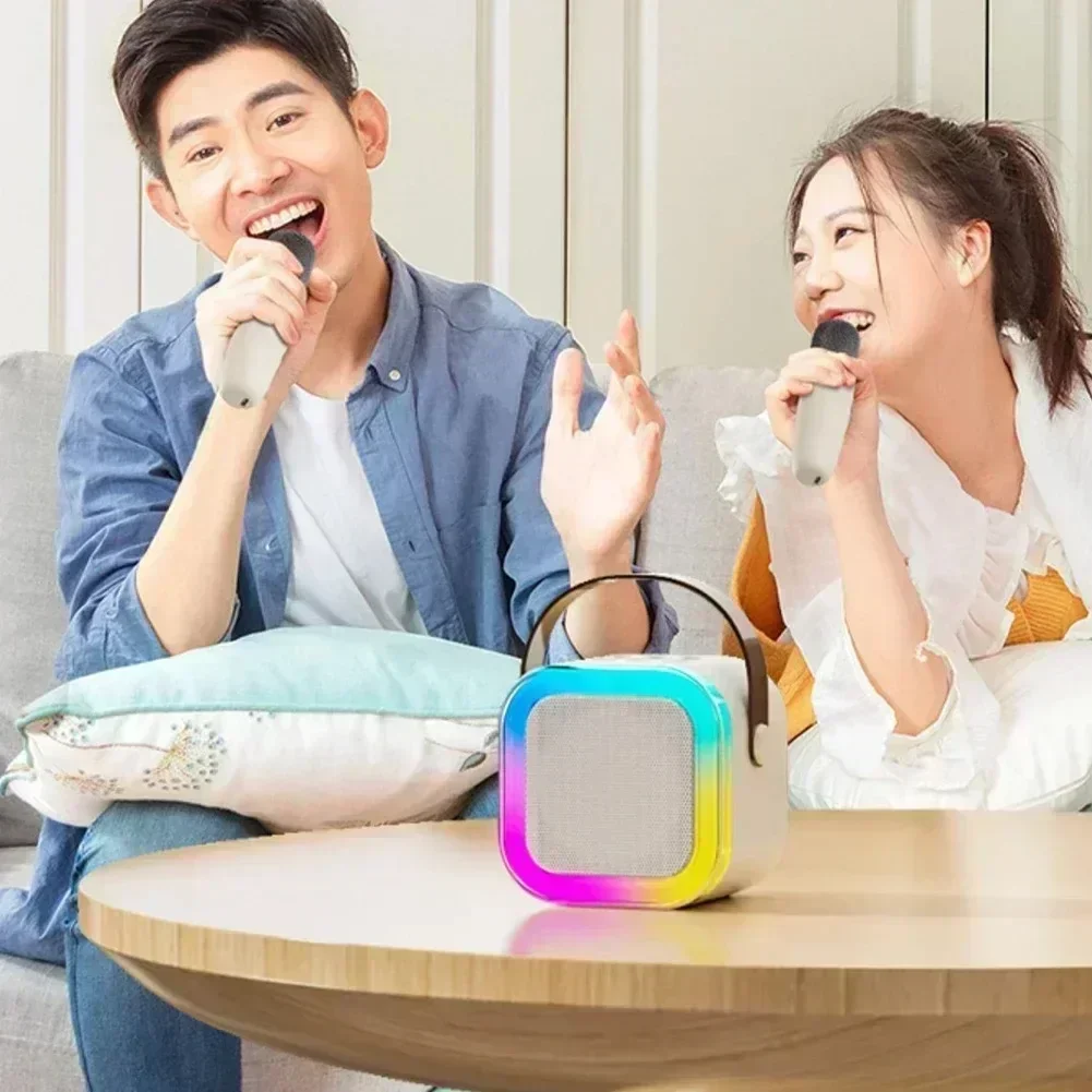 NEW Hot K12 Bluetooth Speaker Portable Home Cute Karaoke Mini Wireless Audio with Microphone K Song Family Singing Machine - Image 4