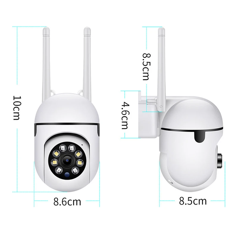 8MP Wifi IP Wireless Security Surveillance PTZ Camera 4X Zoom Cameras Tracking Two-way Audio HD Night Color Cam - Image 3