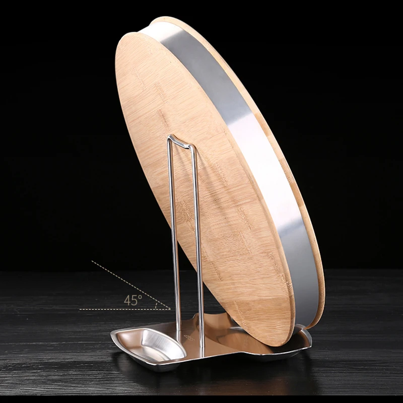 Stainless Steel Pot Lid Rack Detachable Pan Cover Shelf Kitchen Multifunctional Spatula Holder Spoon Stand Kitchen Accessories - Image 6