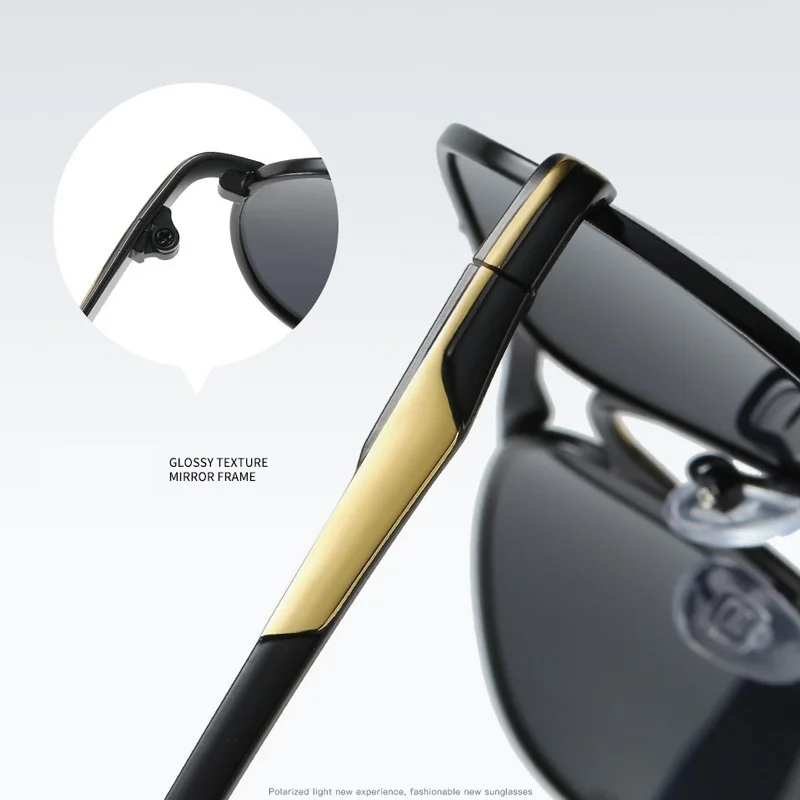 Luxury Pilot Polarized Sunglasses Men Women Driving Fishing Retro Sun Glasses Brand Designer Male Metal Sunglasses For Man UV400 - Image 6