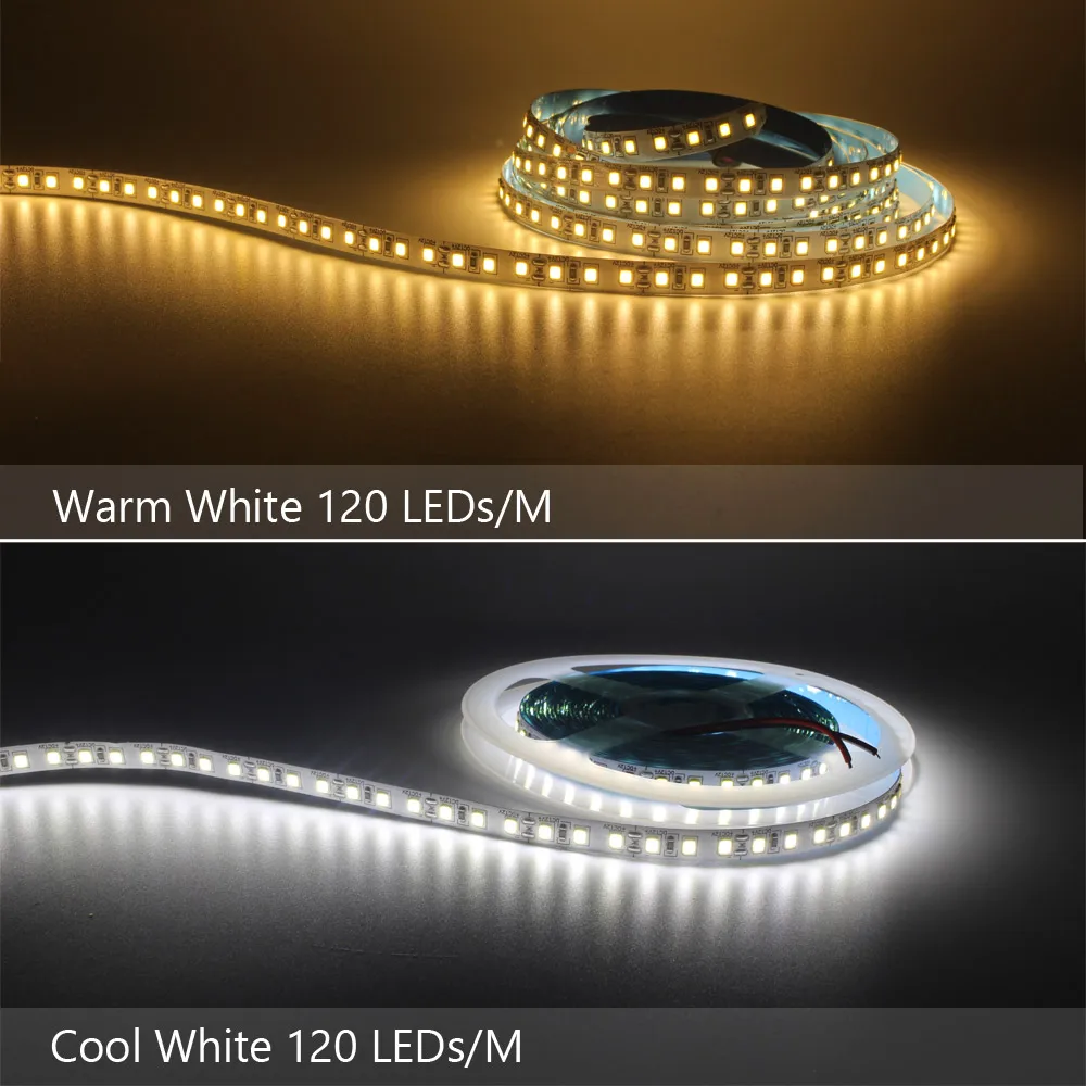 12V LED Strip SMD 2835 1M 2M 3M 4M 5M LED Stripe Tape Light 120LED/M 240LED/M Warm White Flexible Strip Ribbon Home Decor Light - Image 3