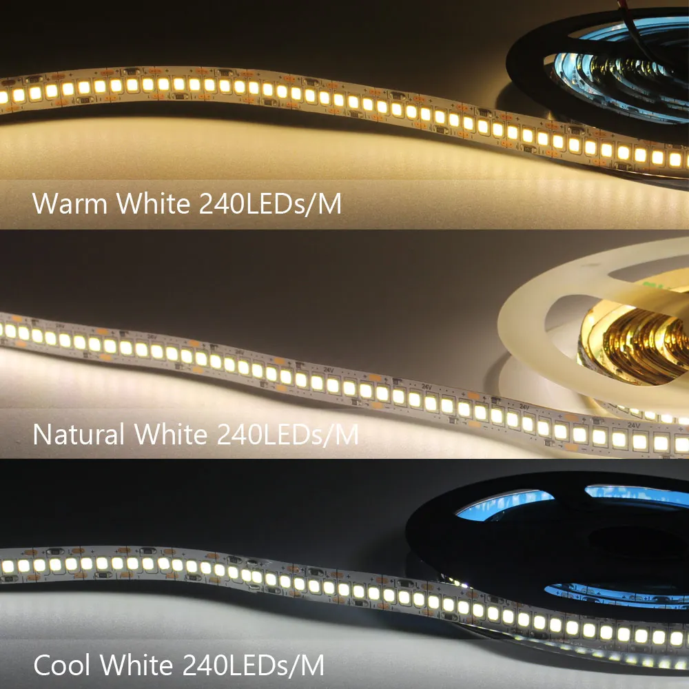 12V LED Strip SMD 2835 1M 2M 3M 4M 5M LED Stripe Tape Light 120LED/M 240LED/M Warm White Flexible Strip Ribbon Home Decor Light - Image 4