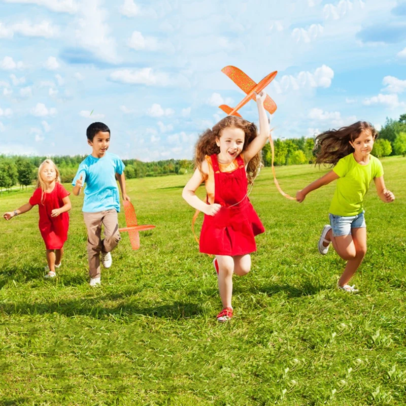 48cm Large EVA Foam Aircraft Toy Hand Throw Flight Glider Aircraft Airplane DIY Model Toy Throwing Roundabout Airplane Kid Gifts - Image 2