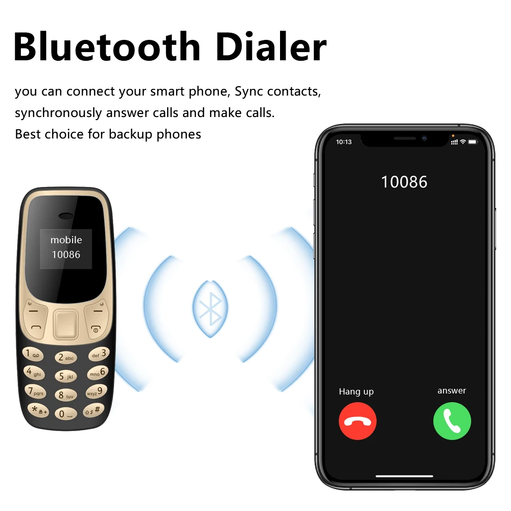 SERVO Small Mobile Phone Bluetooth Dialer Magic voice Low Radiation Telephone Call Recording 2/3 SIM GSM Unlocked Mini Cellphone - Image 3