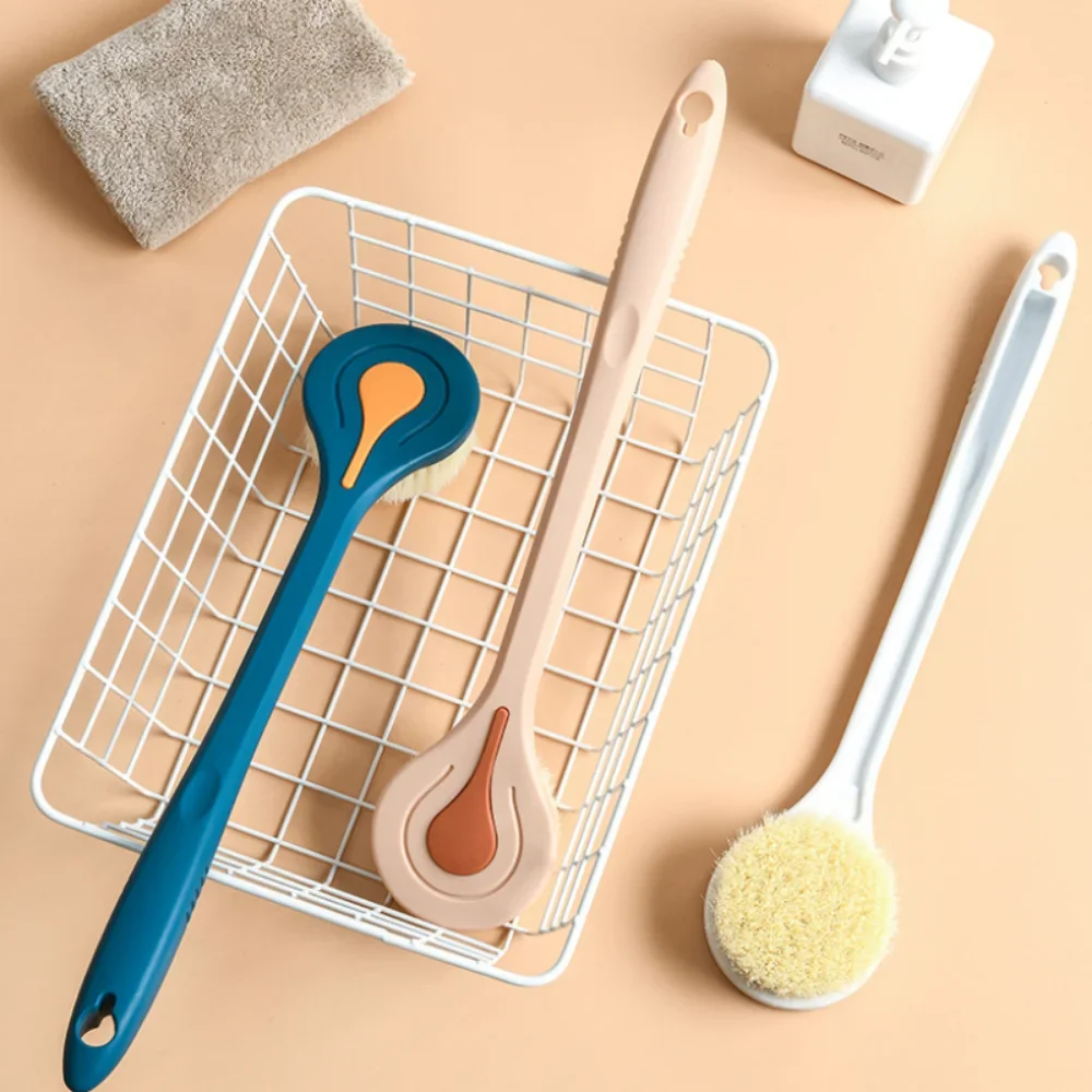 1pc Long Handle Bath Brush Soft Hair Bath Brush Back Ball Brush Bathroom Body Brushes Mud Back Scrubber Shower Massage Brush - Image 5
