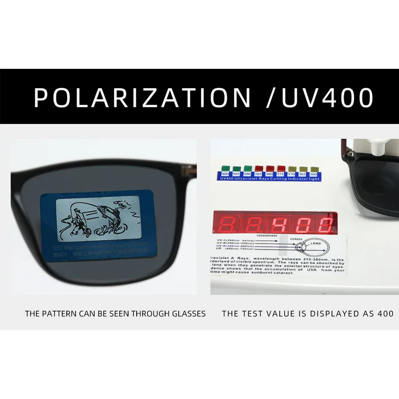Luxury Square Vintage Polarized Sunglasses For Men Women Fashion Travel Driving Sun Glasses Male TR90 Eyewear UV400 - Image 5