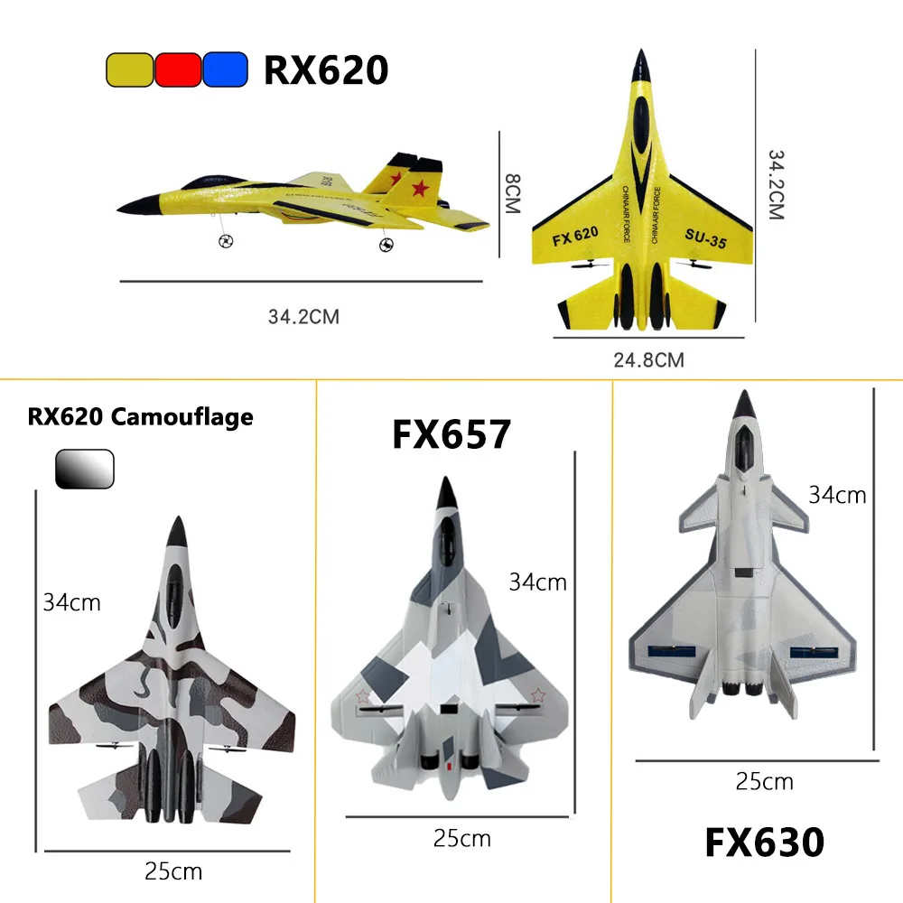 RC Foam Aircraft SU-35 Plane 2.4G Radio Control Glider Remote Control Fighter Plane Glider Airplane Foam Boys Toys for Children - Image 2