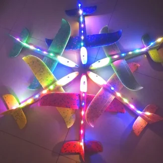 50/33CM Big Foam Plane Glider Hand Throw Airplane Light Inertial Bubble Planes Outdoor Launch Kids Toys for Children Boys Gift