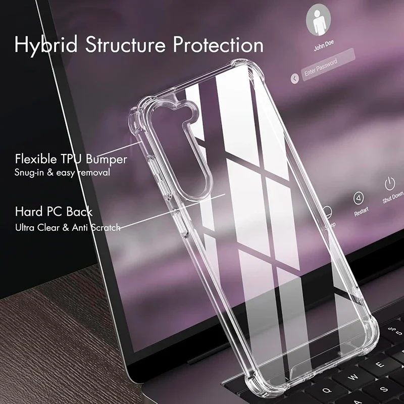 Hybrid Shockproof Case For Samsung Galaxy S25 FE S24 S23 S21 S22 Plus Ultra Clear Hard Case For Samsung A56 A36 A54 A34 A53 A33 - Image 5
