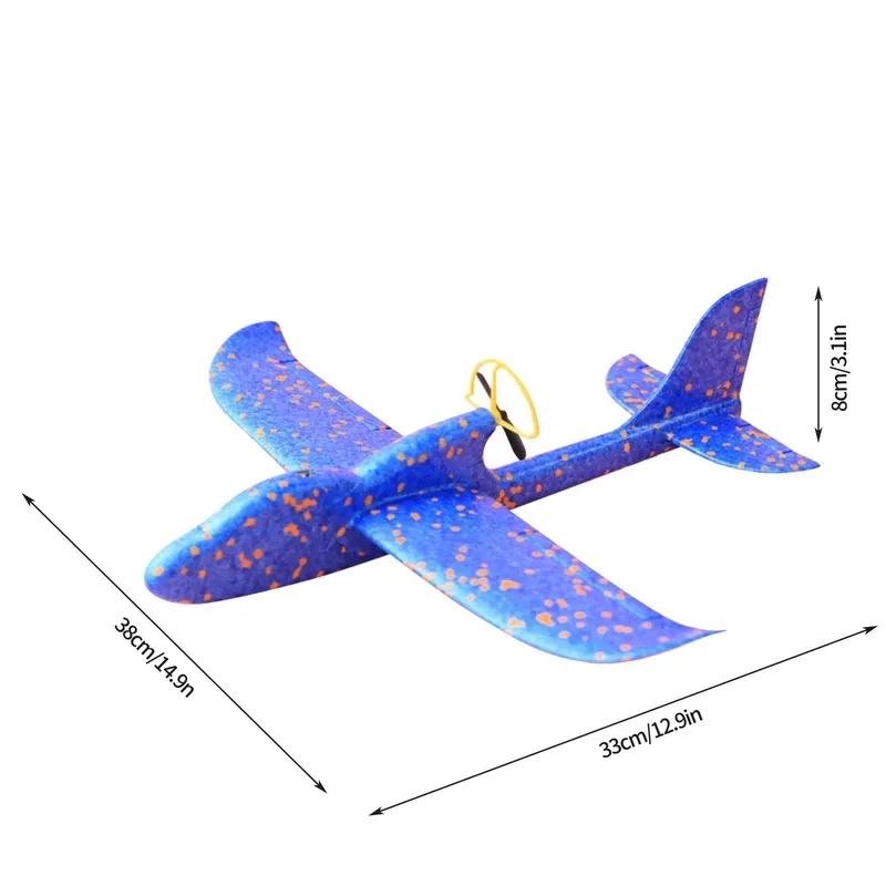 Electric Foam Plane Glider Hand Throw Airplane with LED Light Automatic Flight Planes Outdoor Kids Toys for Children Boys Gifts - Image 4