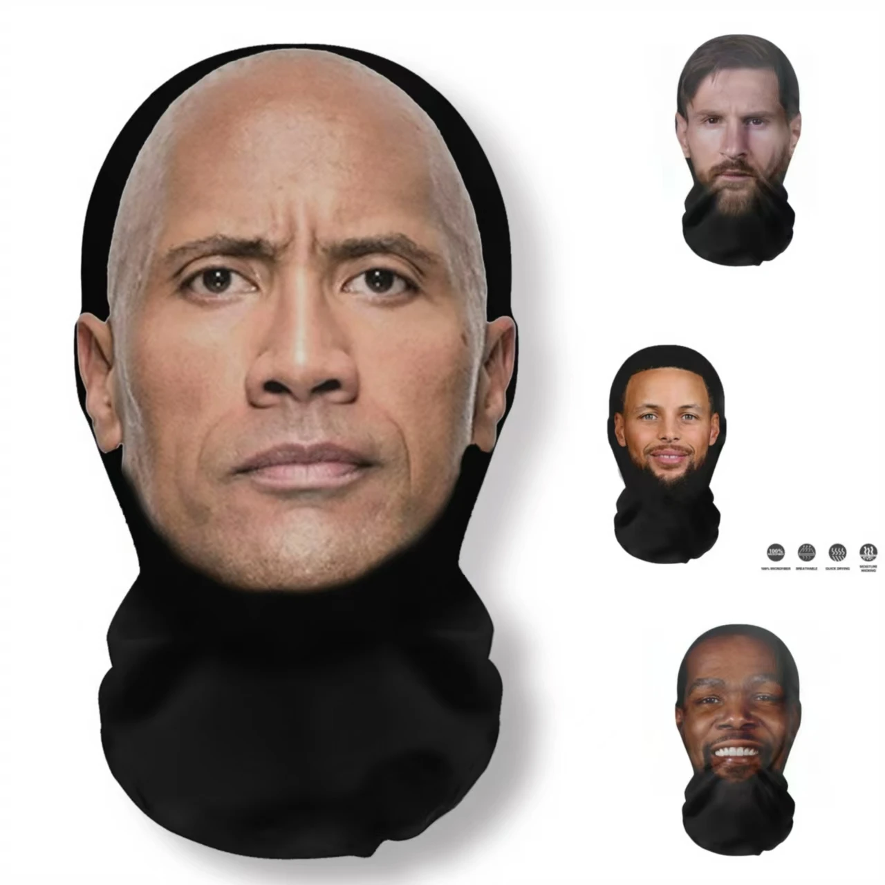 3D Printed Mask Elastic Mesh Full Face Mask for Men Women Cosplay Headwear Novelty Supplies Tricky Hood Party Cosplay Props - Image 3