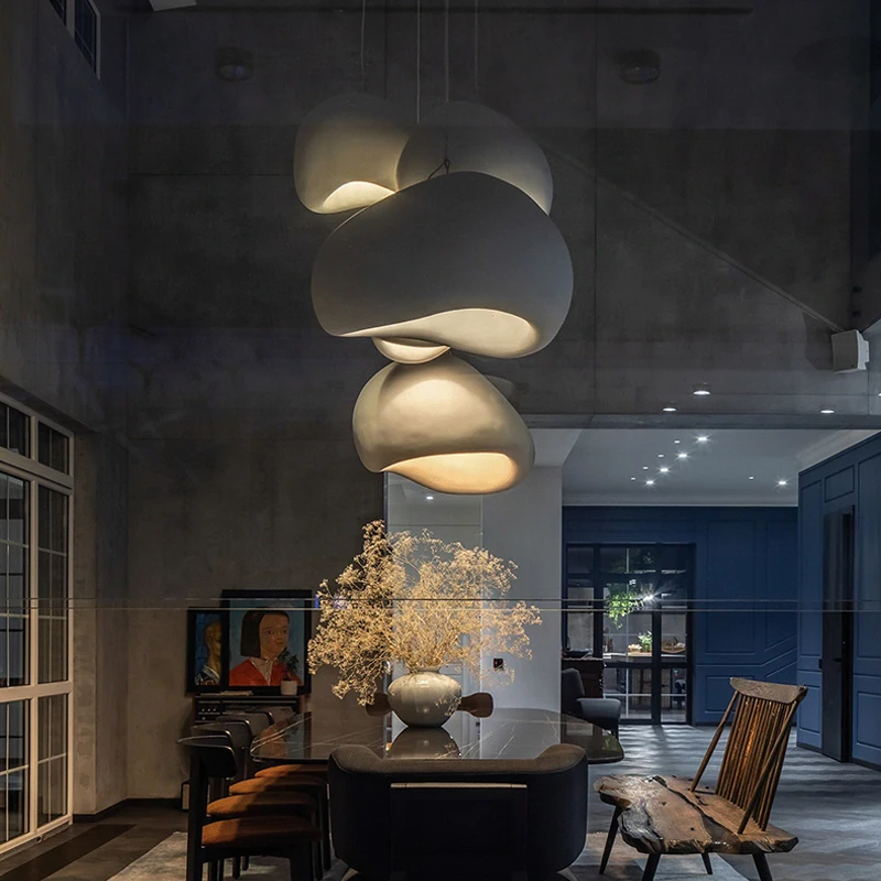 Nordic Wabi Sabi Pendant Lights Modern LED Ceiling Chandelier Lights for Living Room Bedroom Dining Room Home Decor Hanging Lamp - Image 3