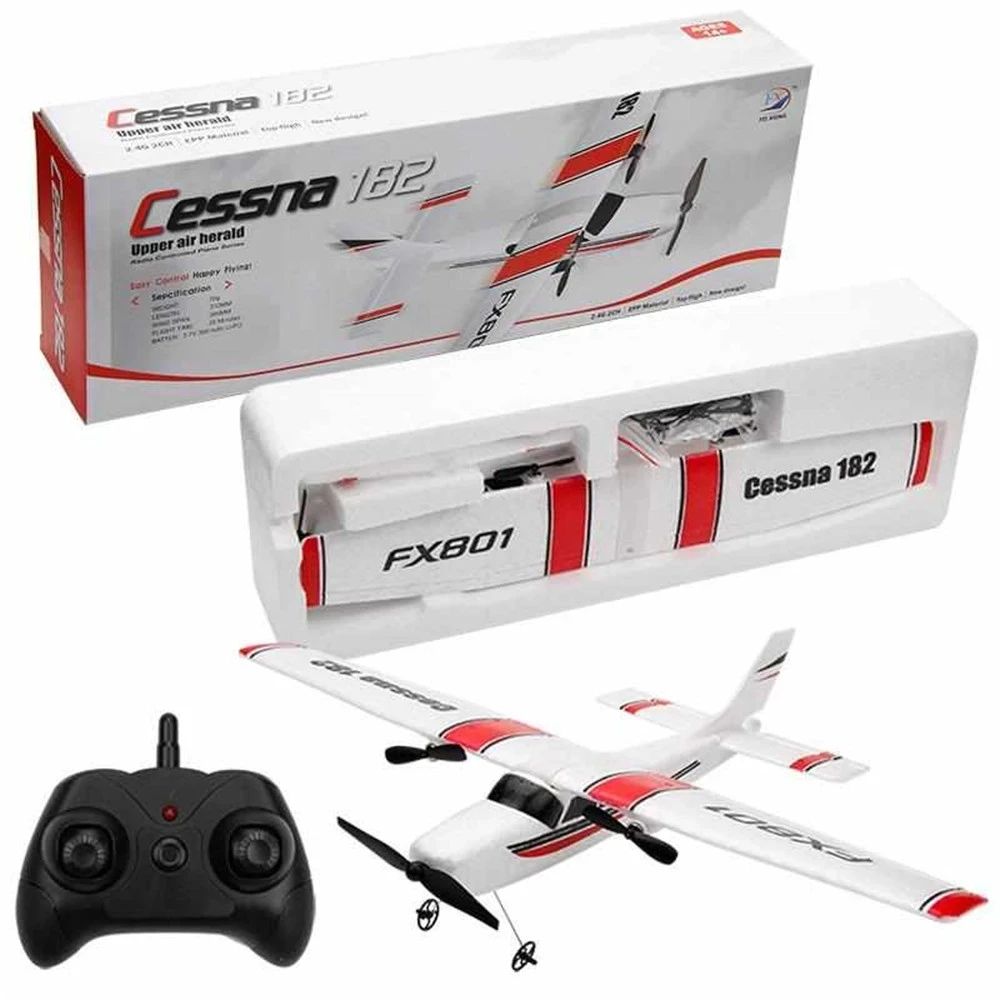 FX801 RC Plane EPP Foam 2.4G 2CH RTF Remote Control Wingspan Aircraft Fixed Wingspan Airplane Toys Gifts for Children Kids - Image 5