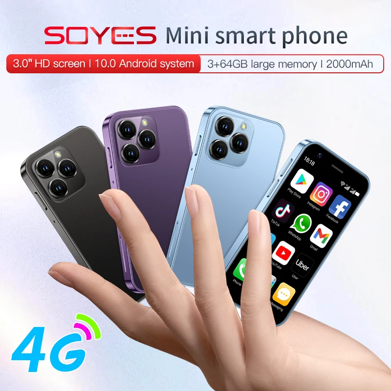 Top Selling SOYES XS16 mini 4G Smartphone 3.0inch 3GB RAM 64GB ROM Android 8.0 5MP Camera Dual SIM With Play Store WhatsAPP - Image 3