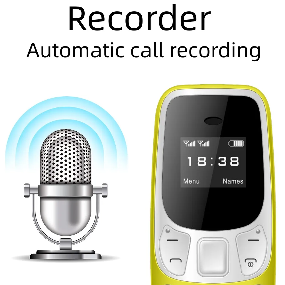 SERVO Small Mobile Phone Bluetooth Dialer Magic voice Low Radiation Telephone Call Recording 2/3 SIM GSM Unlocked Mini Cellphone - Image 4
