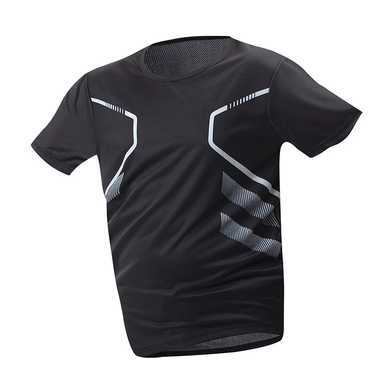 1/3/4 Pieces Summer Men's Printed Quick-drying Breathable Short-sleeved Plus Size Loose Sports Casual T-shirt Multicolor Choice - Image 2