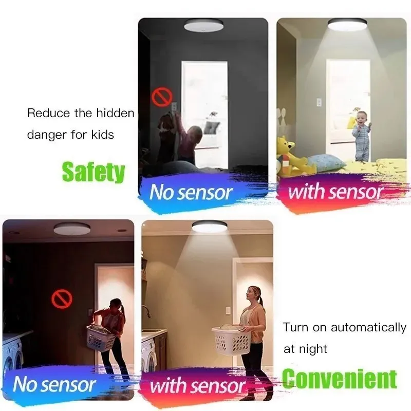 Led Ceiling Lamp With Motion Sensor 40W 30W 20W 18W 15W 12W Led Ceiling Light Fixtures For Entrance Balcony Corridor 110V 220V - Image 2