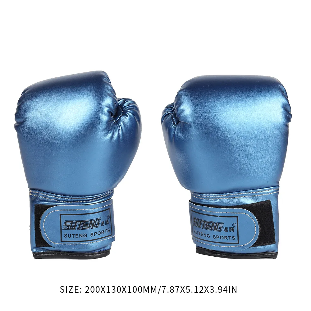2pcs Boxing Training Fighting Gloves Breathable PU Leather Boxing Training Gloves Sanda Sparring Muay Thai MMA Karate Gloves - Image 7
