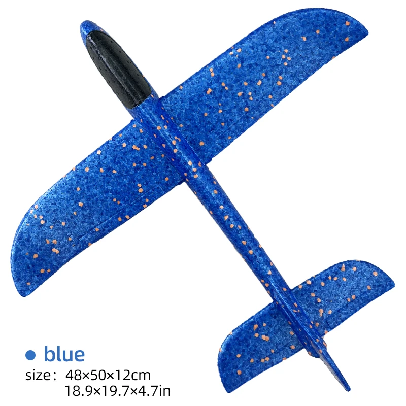 50/33CM Big Flash Glider Foam Plane Hand Throw Light Inertial AirPlane Outdoor Launch Fun of Kids Toys for Children Boys Gift - Image 6