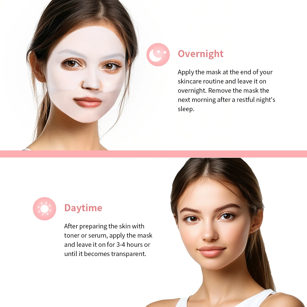 Bio-Collagen Deep Face Mask Shrink Pores Deep Hydrating Overnight Mask Moisturizing Refreshing Brightening Face Skin Care - Image 6