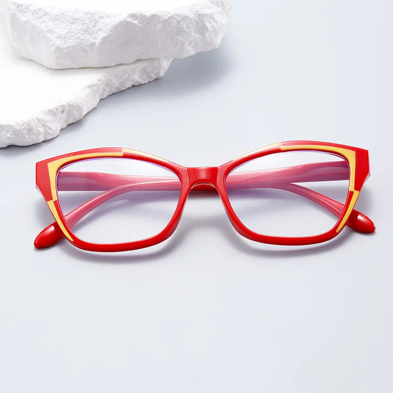 New Fashion Cat Eye Reading Glasses Women Anti-blue Light Eyeglasses Blocking Blue Light Readers Double Color Frame Eyewear - Image 6
