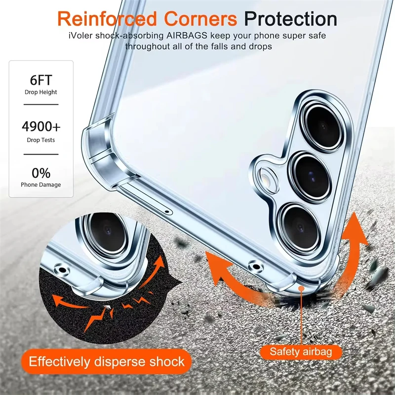 Shockproof Case For Samsung Galaxy A56 A55 A54 A17 A36 A26 A16 5G A15 A35 A25 A34 A14 A24 A33 A53 A13 A32 A52 A12 Phone Cover - Image 4