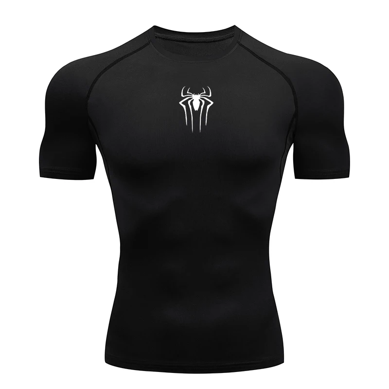 2024 Compression T Shirt Men Short Sleeve Sport Tees Fitness Running Sportsear Men Gym Elastic Quick Dry Jogging T-shirt Tops - Image 2