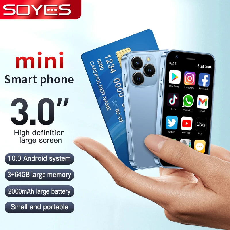 Top Selling SOYES XS16 mini 4G Smartphone 3.0inch 3GB RAM 64GB ROM Android 8.0 5MP Camera Dual SIM With Play Store WhatsAPP - Image 2