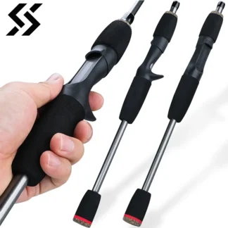 Sougayilang 5 Section Spinning Casting Fishing Rod 1.8M Ultralight Weight Carbon Fiber Poles for Travel Freshwater Fishing Pesca
