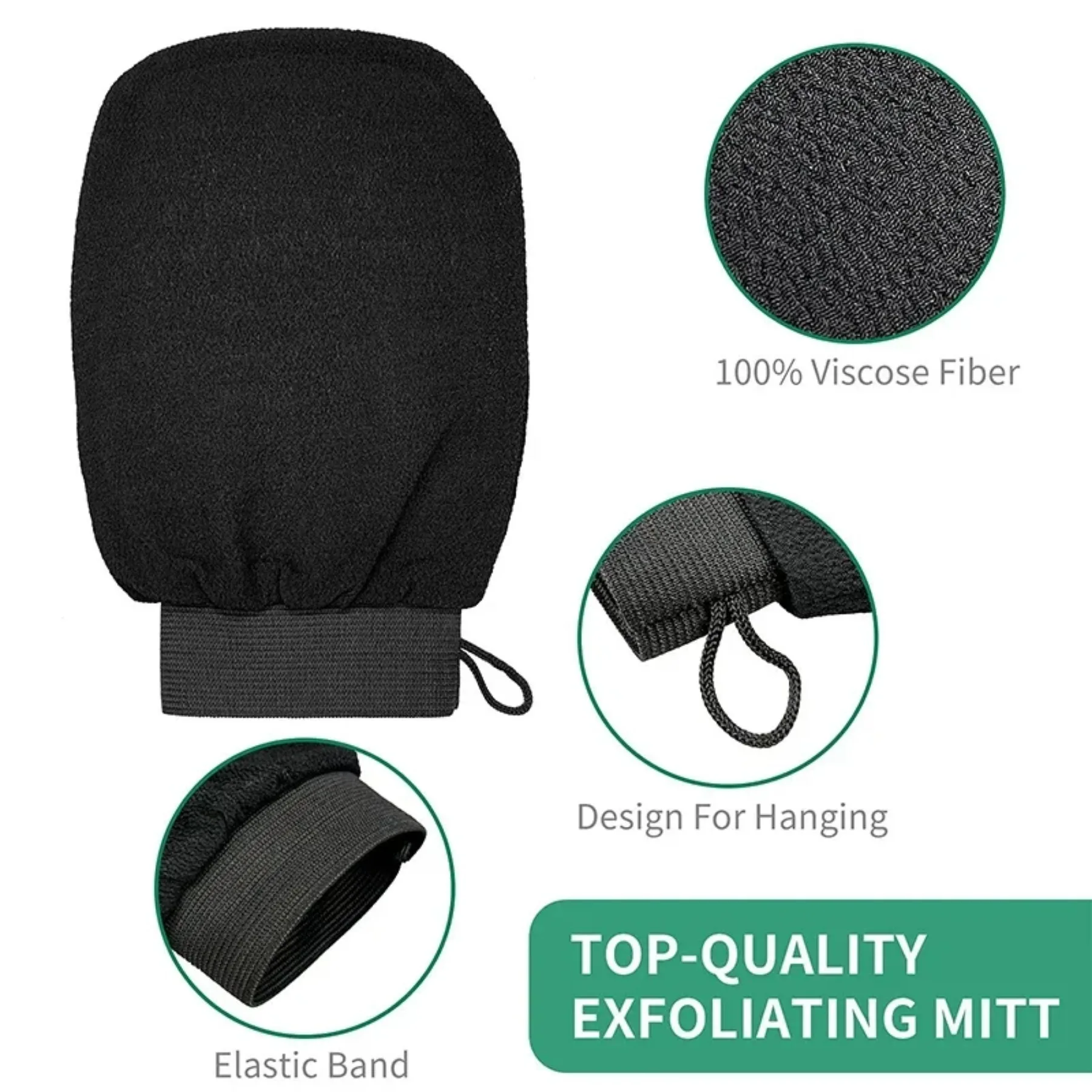 Bath Scrub Glove Exfoliating Body Facial Tan Massage Glove Exfoliator Glove Random Color Bath Shower Wash - Image 6