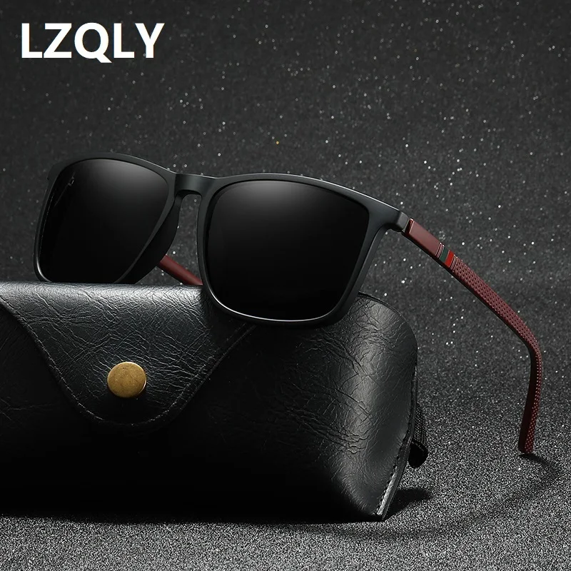 Luxury Square Vintage Polarized Sunglasses For Men Women Fashion Travel Driving Sun Glasses Male TR90 Eyewear UV400