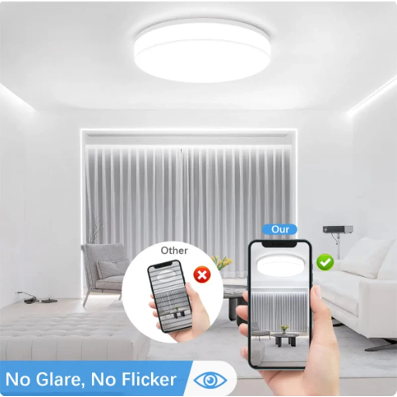 Ultra-thin Round LED Ceiling Lamp Bedroom Light Lustre LED Lights For Room Ceiling Light Fixture Modern Home Decoration - Image 5