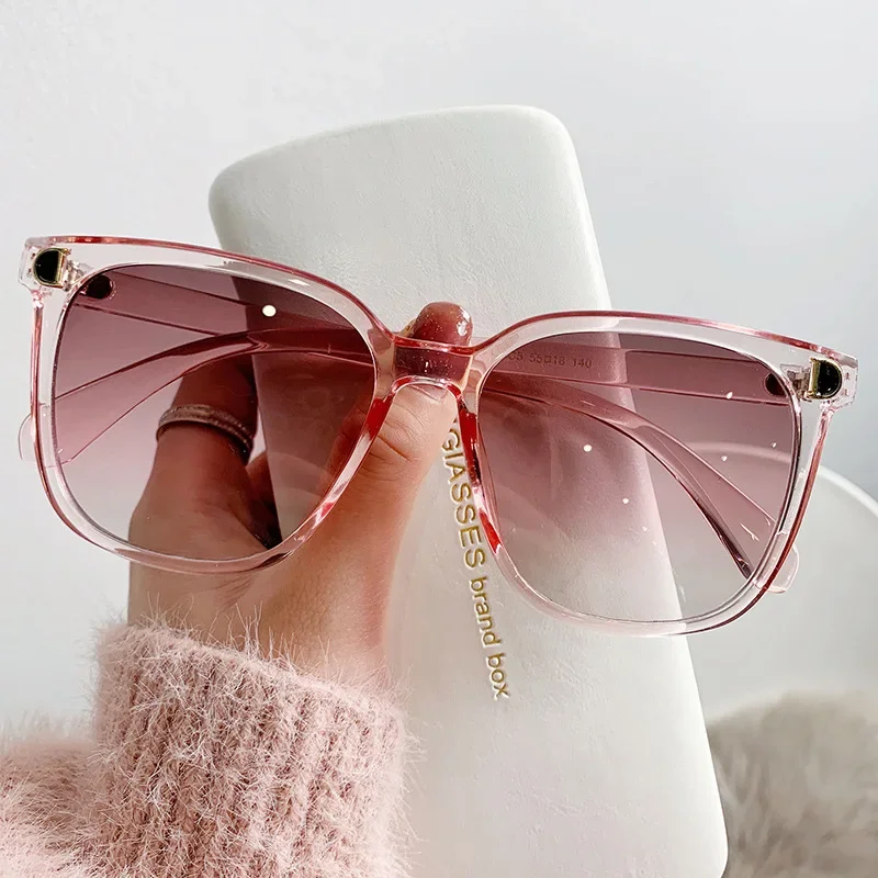 Fashion Oversized Sunglasses New Woman Vintage Square Sun Glasses Female Big Frame Gradient Shades Oculos De Sol - Image 4