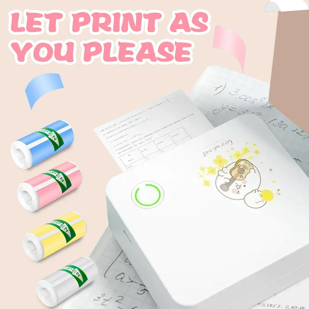 Mini Printer Color Sticker Thermal Paper Label Paper Sticker Photo Papers For PeriPage PAPERANG Poooli 57mm width Photo Printer - Image 6