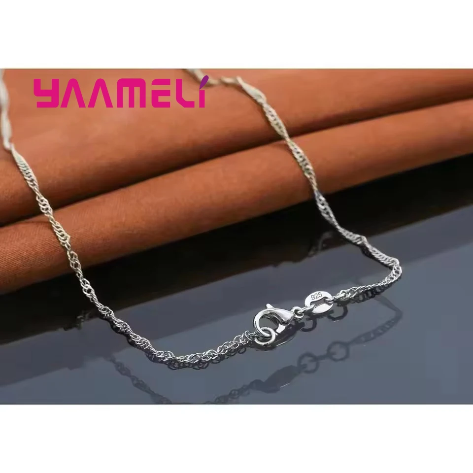 925 Sterling Silver Color Bridal Jewelry Set Classic Cubic Zircon Crystal Pendant Necklace Stud Earrings for Women Girls Gift - Image 6