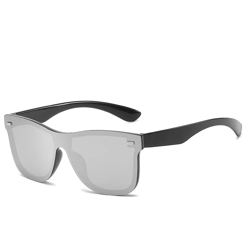 One Pine Flash Sunglasses Men Women Cycling Flat Lens Rivets UV400 Sun Glasses Reflective Shades - Image 5