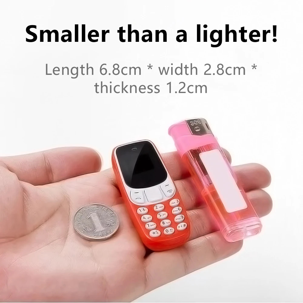SERVO Small Mobile Phone Bluetooth Dialer Magic voice Low Radiation Telephone Call Recording 2/3 SIM GSM Unlocked Mini Cellphone - Image 2