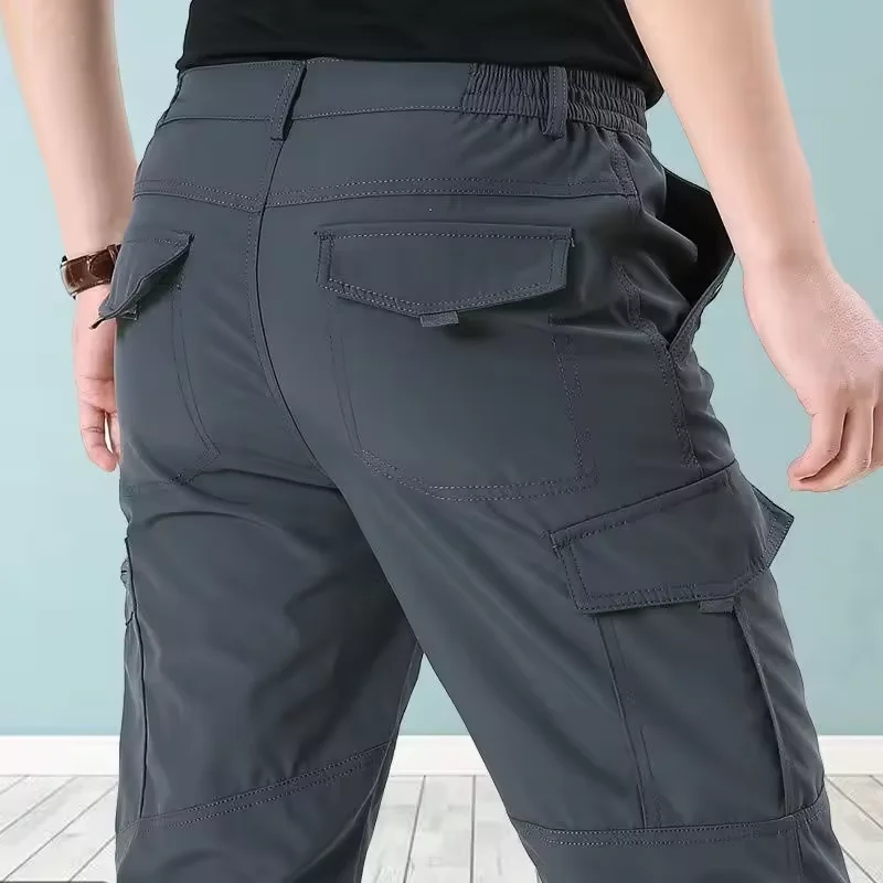 2025 Summer Tactical Pants Mens Quick Dry Thin Trousers Lightweight Casual Waterproof Pants Outdoor Workout Breathable Long Pant - Image 4