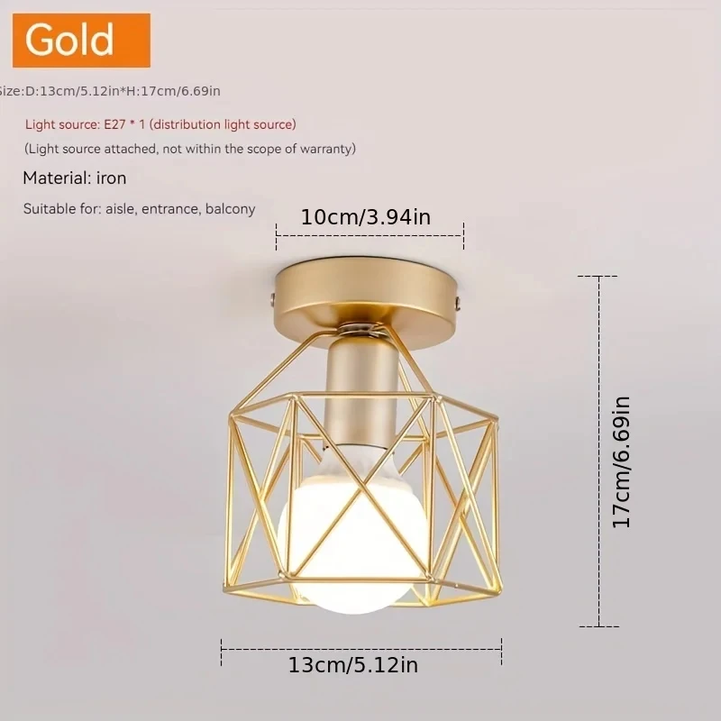 Led Ceiling Light Round Chandelier 110V 220V Mini Ceiling Lamp Indoor Lighting For Kitchen Bedroom Living Room Bathroom - Image 4