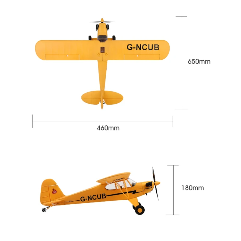 Hot Sale RC Plane RTF 2.4G Brushless Motor 3D/6G Remote Control Airplane Wltoys A160 Upgraded J3-CUB Ready To Fly - Image 6