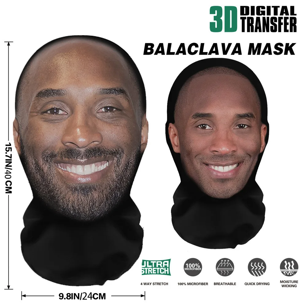 3D Printed Mask Elastic Mesh Full Face Mask for Men Women Cosplay Headwear Novelty Supplies Tricky Hood Party Cosplay Props - Image 7