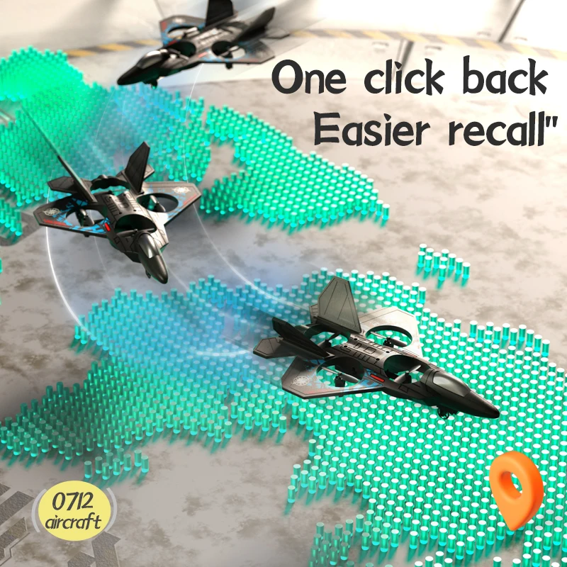 L0712 RC Plane 2.4G Remote Control Aircraft Gravity Sensing Aircraft Glider with Light EPP Foam Fighters for Boys Children - Image 5