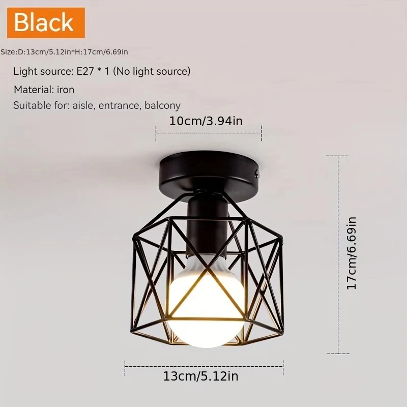 Led Ceiling Light Round Chandelier 110V 220V Mini Ceiling Lamp Indoor Lighting For Kitchen Bedroom Living Room Bathroom - Image 5